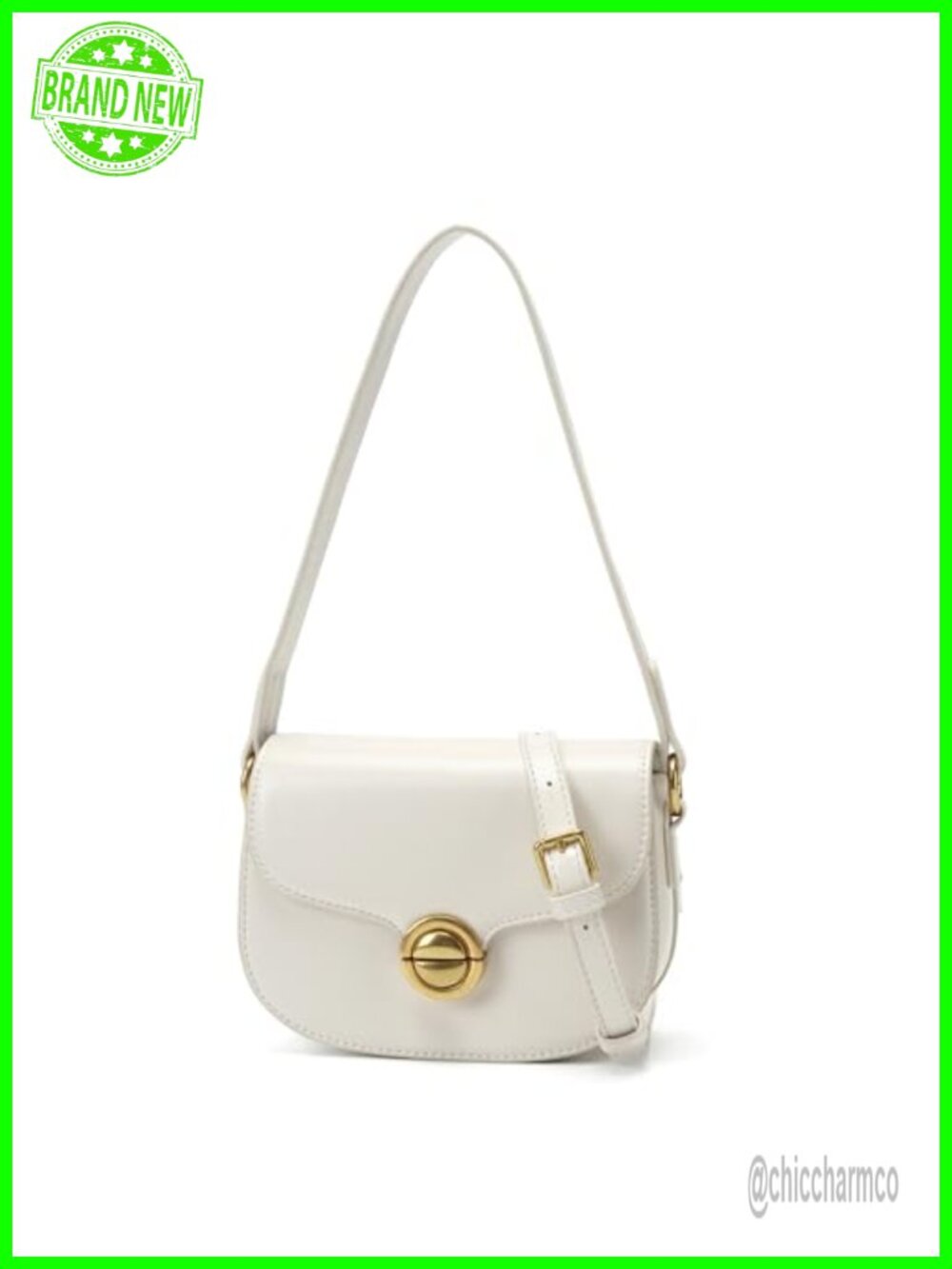 PU Leather Crossbody Bag Vintage Saddle Shoulder Mini Wallet Adjustable Strap